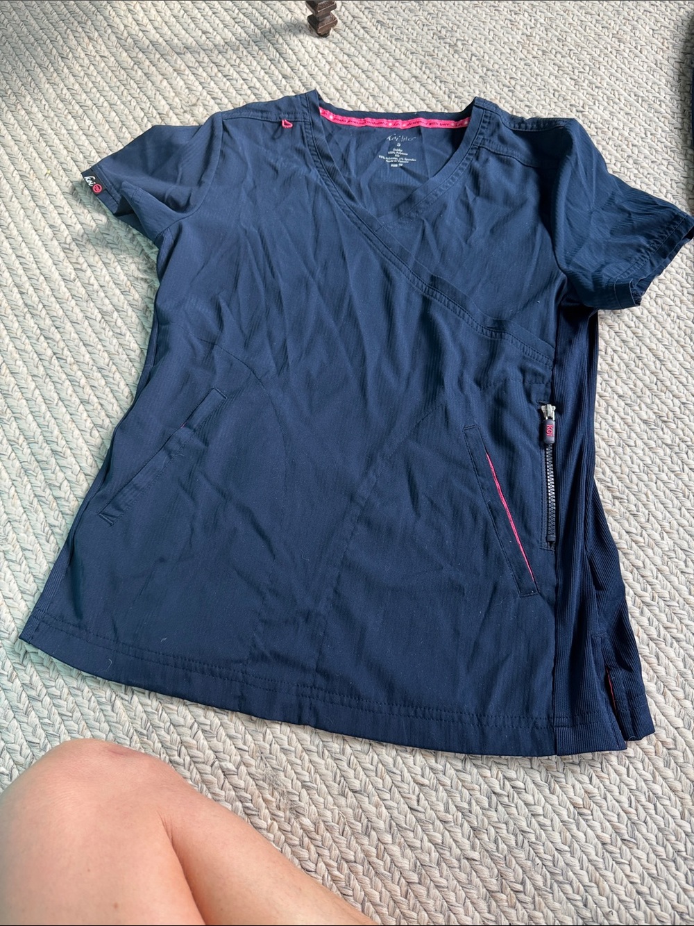 Navy Koi Lite Scrub Set